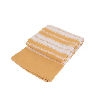 Douceur d ́intérieur Tagesdecke Abby 220/240 cm , Gelb , Naturmaterialen , 220x240 cm , Heimtextilien, Bettwäsche & Leintücher, Tagesdecken