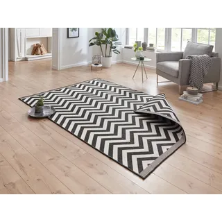 Northrugs Palma Wendeteppich 120 x 170 cm schwarz