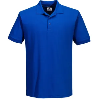 Portwest B210 Herren Naples Poloshirt Aus Piqué Mit UV-Schutz | Königsblau, L, 40+ UPF Blockiert 98 Prozent UV-Strahlen, Polyester-Baumwollgewebe, Personalisierbar Für Einheitliche Teams