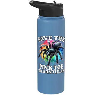 Tarantel Save The Pinkzeh Rosafuss Tarantel Stainless Steel Insulated Water Bottle