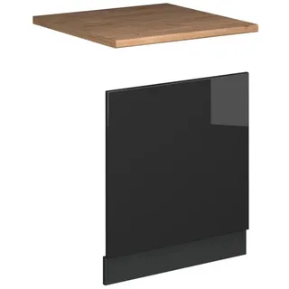 Vicco Unterschrank Frontblende Fame-Line 60 x 67,4 x 1,6 cm Anthrazit Hochglanz