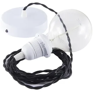 Creative Cables Tm04 50 Cm Hängeleuchte Pendel Für Lampenschirm - Black / White - One Size