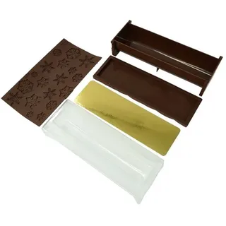 Zenker 684286 Schneeflocke Relief Holzscheitform Weihnachten Holzscheitform Weihnachten Holz Herstellung Kit Kunststoff Silikon 30x8x6.5cm