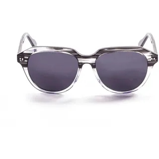 Ocean Sunglasses Mavericks Polarisierte Sonnenbrille - Demy Black Up / White Transparent Down - One Size