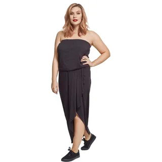 URBAN CLASSICS Kleid Shirtkleid Schwarz 5XL
