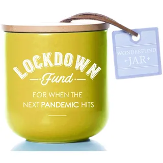 Boxer Gifts Lockdown Fund Spardose | lustiges Wichtel-Geschenk, gelb