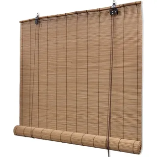 dkd-home-decor Bambusrollo Rollo Braun 150 x 160 cm - Braun