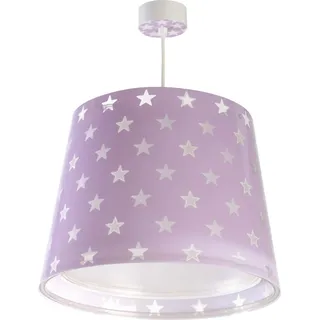 Dalber Lampe kinderzimmer, kinderlampe Pendelleuchte Hängelampe, Deckenleuchte Kinder, Deckenlampe kinderzimmer Sterne Malve, 81212L, E27