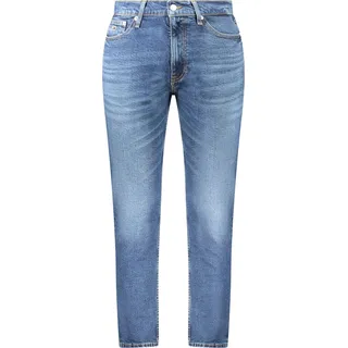 Nachhaltige Tapered Dad Jeans mit Wascheffekt : Größe - 29L32 Größe: 29L32 - Blau