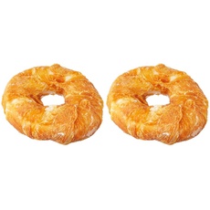 TRIXIE zuckerfreier und glutenfreier Hühnchen Kauring Denta Fun Chicken Chewing Ring, ø 10 cm, 110 g - 31328 (Packung mit 2)