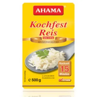 Ahama Spitzen Langkornreis kochfester Reis im Kochbeutel 500g