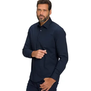 JP 1880 Herren große Größen Übergrößen Menswear L-8XL JP1880 Hemd, FLEXNAMIC®, Kentkragen, Modern Basic Fit, bis 7 XL Navy blau 4XL 808727130-4XL