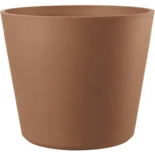 Blumentopf, Deroma Origin, 28,6 x 24 cm, 9,6 L, Terrakotta Optik, Recyceltes Plastik, Frost & UV Beständig - Bunt