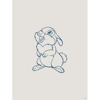 Komar Wandbild - Hey Thumper - Größe: 30 x 40 cm - Poster, Kunstdruck, Dekoration, Wohnzimmer, Schlafzimmer, Disney