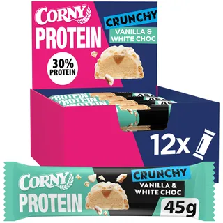 CORNY Proteinriegel Vanille Crunchy 12 x 45 g