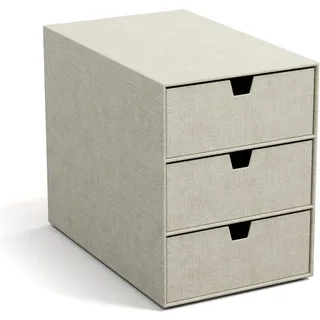 Bigso Box of Sweden Schubladenbox Ingrid 3-tlg. beige