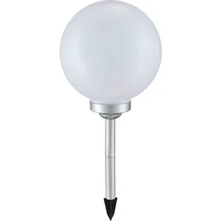 Globo Solarleuchte , Weiß , Kunststoff , 68 cm , Dekoration, Gartendeko