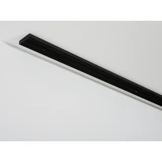 GARDINIA Vorhangschiene »schwarz« 2 läufig-läufig mit Bohren, verschraubt, Serie GK1, schwarz