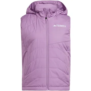 adidas Damen Terrex Multi CLIMAWARM Insulated Hooded Vest, preloved purple, XS
