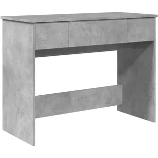 vidaXL Schminktisch mit Spiegel Betongrau 100x45x76 cm - Grau
