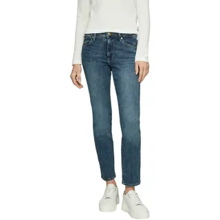 Slim-fit-Jeans S.OLIVER "Betsy", Damen, Gr. 40, Länge 32, blau (dunkelblau used), Denim/Jeans, Obermaterial: 86% Baumwolle, 13% Polyester, 1% Elasthan, slim fit, Jeans Slim-fit-Jeans, mit Stretch