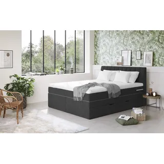 Cotta »Shark inkl. Bettkasten und Topper« erhältlich in den Breiten 140x200cm, 160x200cm und 180x200cm schwarz