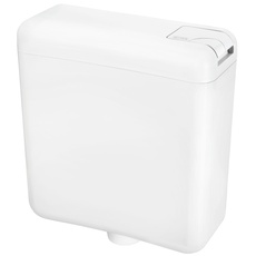 Bild Spülkasten weiß / Zweimengenspülung / Toilettenspülung / Aufputzspülkasten / Toilette / Badezimmer / SPK1100