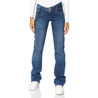 LTB Jeans Damen Jeans Bootcut Valerie - Normal Waist Damen Bootcut Jeans mit Knopf & Reißverschluss - Valerie Blue Lapis WASH Jeanshose Blau 28W / L32