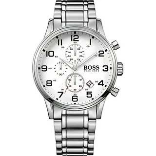 Hugo Boss Black 1513182 Herrenuhr Chronograph - Silber