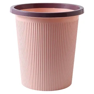 Mülleimer aus Kunststoff, exquisiter moderner Müllbehälter für Badezimmer, Küche, Wohnzimmer, klein, Rosa