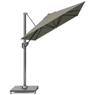 Platinum Sonnenschirm eckig Voyager T1 Basic | hinten kippbar3.0 x 2.0 Meter 3 Taupe | Anthrazit - Taupe
