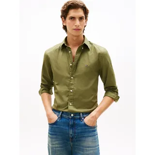 Tommy Hilfiger Herren, Hemd Flex Poplin Solid regular fit
