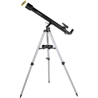 Bresser Refraktor Einsteiger Teleskop Stellar 60/800 mit Smartphone Kamera Adapter und hochwertigem Objektiv-Sonnenfilter, inklusive Stativ und umfangreichem Zubehör