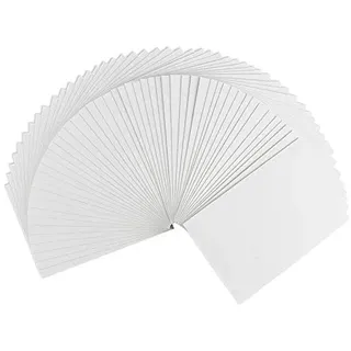 Ideen mit Herz Klappkarten-Set blanko | 50 Faltkarten | Karten zum Selbstgestalten | ideal zum Basteln von Grußkarten & Einladungskarten | Din B6 (11,5cm x 16,5cm) | 230 g/m2 | weiß | 50 Stück