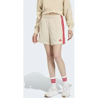 Shorts ADIDAS SPORTSWEAR "STADIUM MESH", Damen, Gr. L, N-Gr, beige (crystal linen, pure ruby, normal, gr.), Obermaterial: 100% Polyester, Hosen Shorts