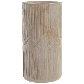 DKD Home Decor Vase der Marke, Mehrfarbig, aus Paulownia-Holz (15 x 15 x 30 cm)