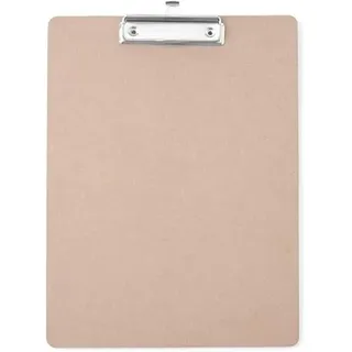 HENDI Klemmbrett, Clipboard, für Speisekarten oder Tageskarte, A4, mit Metallclip und Aufhängeose, 240x330mm, Holz (Packung mit 10)