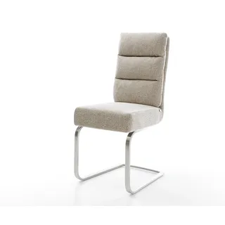 DeLife Freischwinger Pela-Flex Webstoff Soft Beige