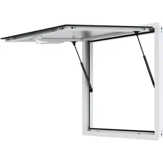 Food Truck Imbissstand mit Servierfenster - 915x915mm Markise - Aluminium Service Fenster für Food Service - Mobiler Gastronomiestand