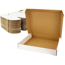 Giftgarden Maxibrief Karton aus Kraftpapier, 330 x 254 x 51 mm, 25 Stück, Weiß