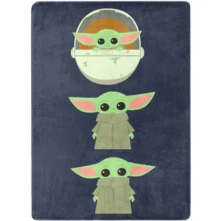 Northwest Star Wars – The Mandalorian Silk Touch Überwurfdecke, 116,8 x 152,4 cm, Ausdrücke