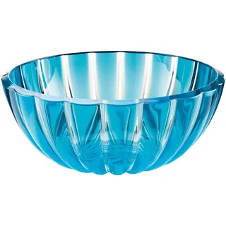 Guzzini - Schussel L "Dolcevita", Bio-Based Plastic, Turquoise, 25x25xh10,5, Durchsichtig
