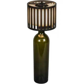 Konstsmide Bottle LED-Akku-Tischlampe Schwarz