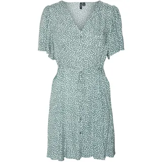 Vero Moda Minikleid Gemustert Grün 34