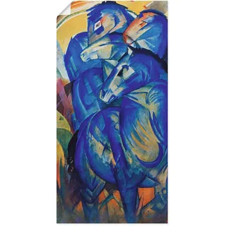 Artland Wandbild »Turm der blauen Pferde. 1913« Haustiere 1 Stk. tlg. als Leinwandbild, Poster in verschied. Größen, blau