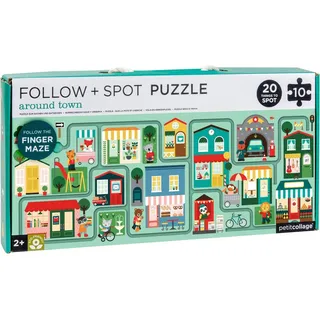 Wild & Wolf Around Town Follow & Spot Puzzle - Puzzle Segui e Trova: attorno la città, 3 Jahr(e)