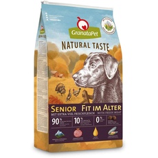 Bild von Natural Taste Senior, Trockenfutter für Hunde, Hundefutter ohne Getreide & ohne Zuckerzusätze, Alleinfuttermittel für ältere Hunde, 4 kg