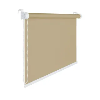 Fensterrollo 60 cm Breite 175 cm lang mocca braun Verdunklung 50 % Sichtschutzrollo inkl. Seilzug Fe