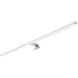 Kalb Material Für Möbel kalb | 80cm LED Badleuchte Badlampe Spiegellampe Spiegelleuchte 230V warmweiß, silbergrau