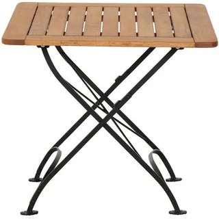 Siena Garden Gartenklapptisch 80 x 80 x 78 cm Schwarz